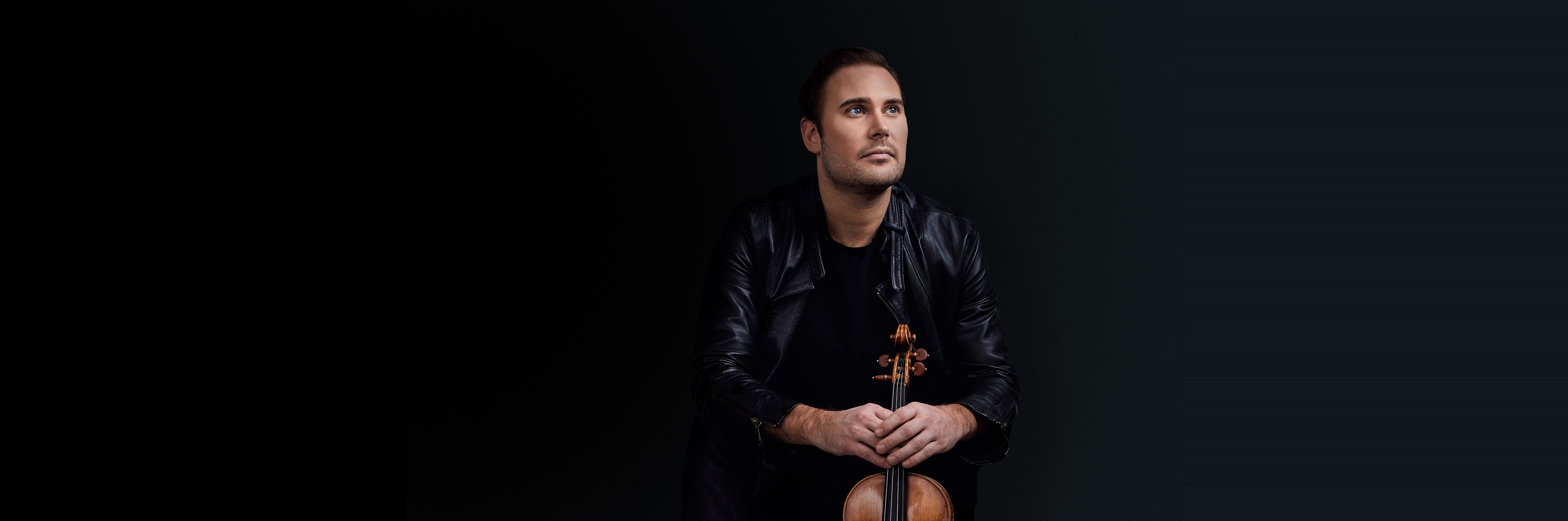 Christian Svarfvar with his violin